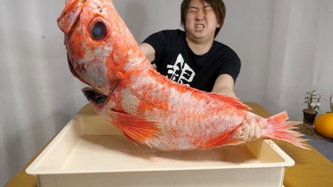 気まぐれクックが5kgの深海魚「メヌケ」を入手 しゃぶしゃぶを作る様子をYouTubeで公開